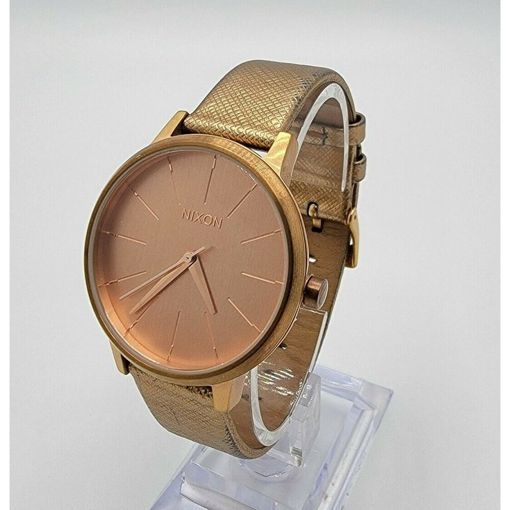 Ladies Nixon "Movin' Out" The Kensington Gold Tone Stainless Steel Quartz Watch